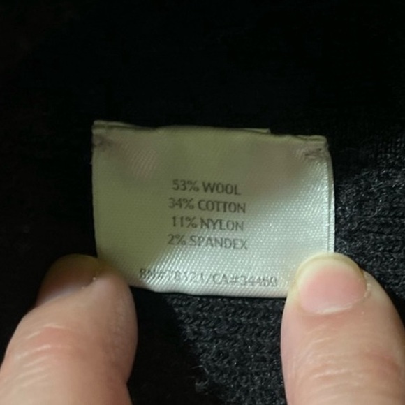 Eileen Fisher Wool Cotton Blend Sweater Jacket Size Small Black - Picture 5 of 11